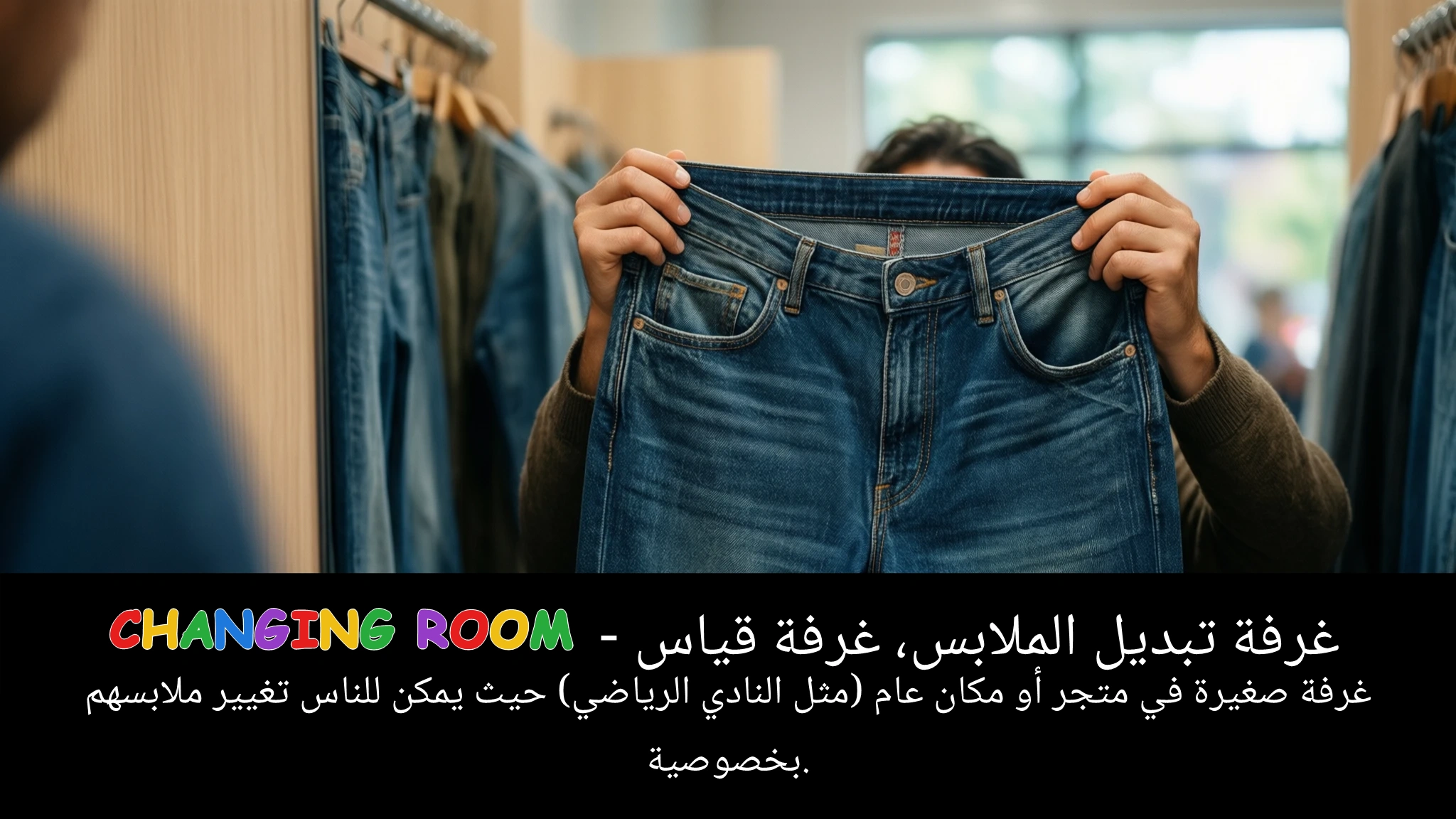 Arabic Illustration for changing room